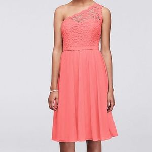 David’s Bridal bridesmaid dress sz 8 parfait color